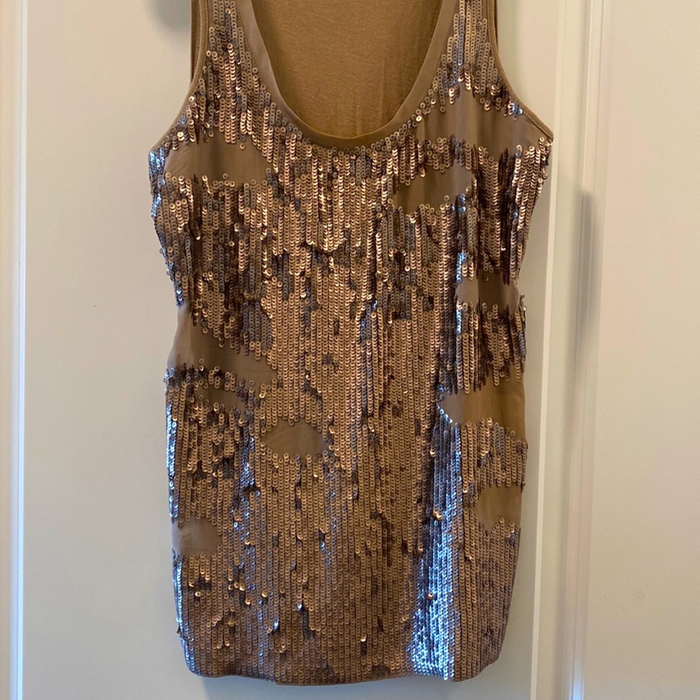 Small Express sequin tank top.